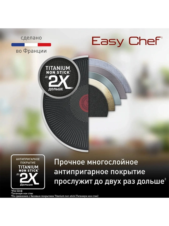 Индукционная сковорода Tefal Easy Chef G2700623