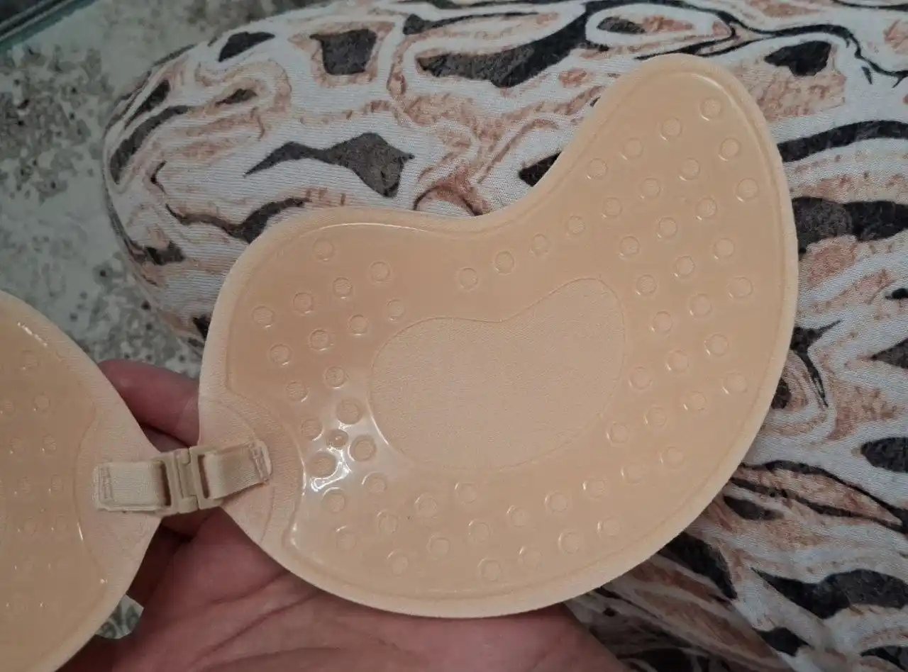 Ayollar silikon push-up byustgalteri, strapless va orqasiz, yopishqoq lifchik B-C
