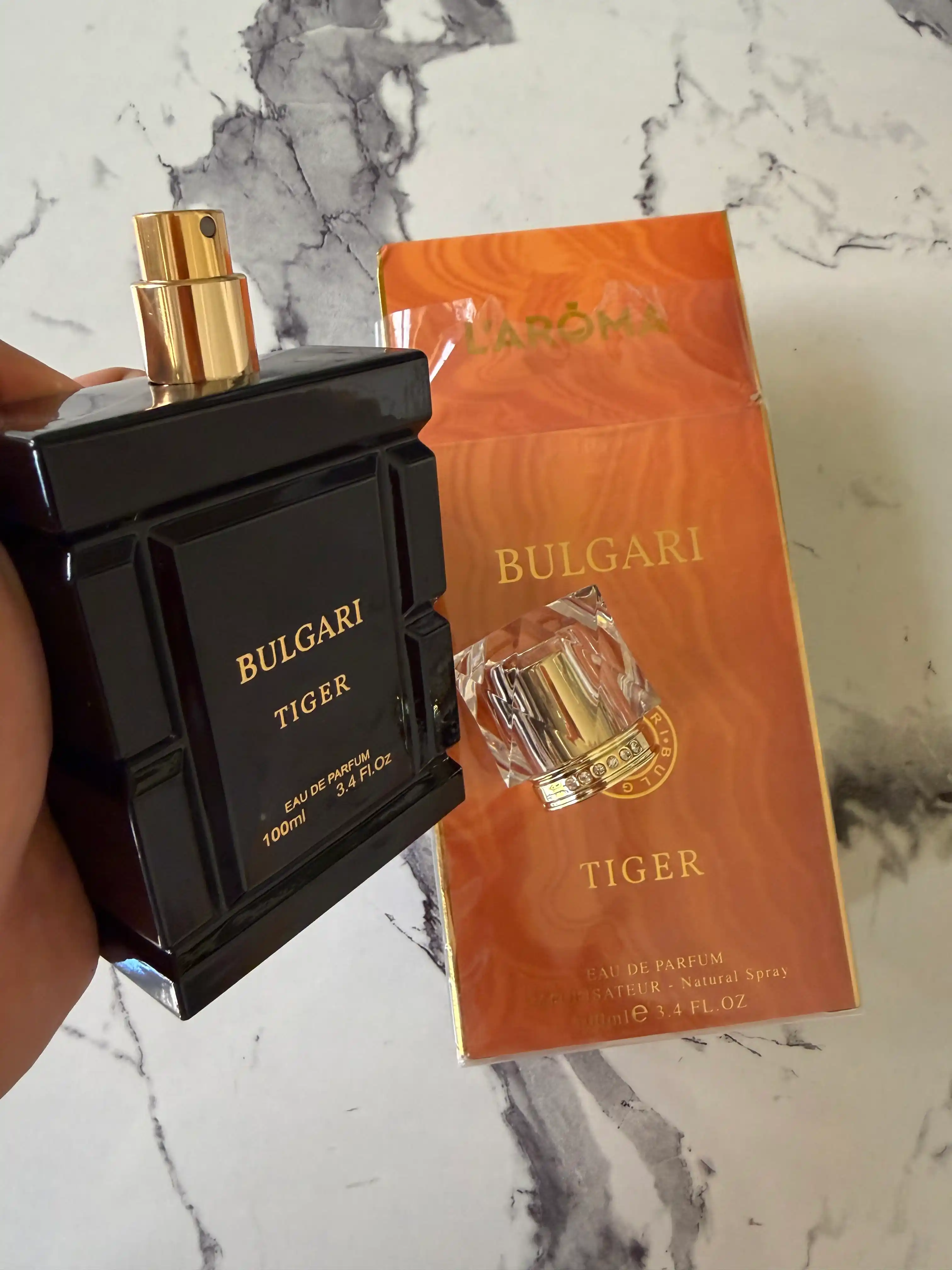 Erkaklar atiri Bulgari Tiger Eau de Parfum 100 ml, yangi yog‘ochsimon hid, sovg’a uchun