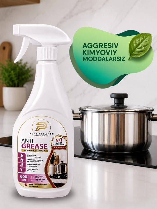 Pure Cleaner yog‘ga qarshi tozalash vositasi 600 ml