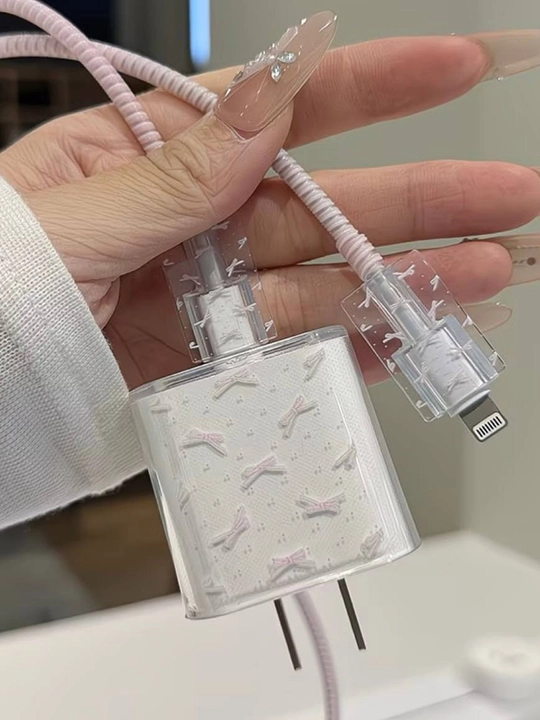 Adapter uchun silikon g'ilof / Zaryadka cheholi / Yurakchali estetik dizayn