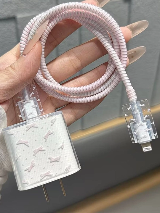 Adapter uchun silikon g'ilof / Zaryadka cheholi / Yurakchali estetik dizayn
