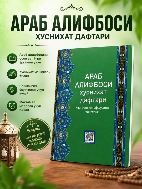 Пропись с арабским алфавитом, прописи с прослушиванием, аудиоуроки - 