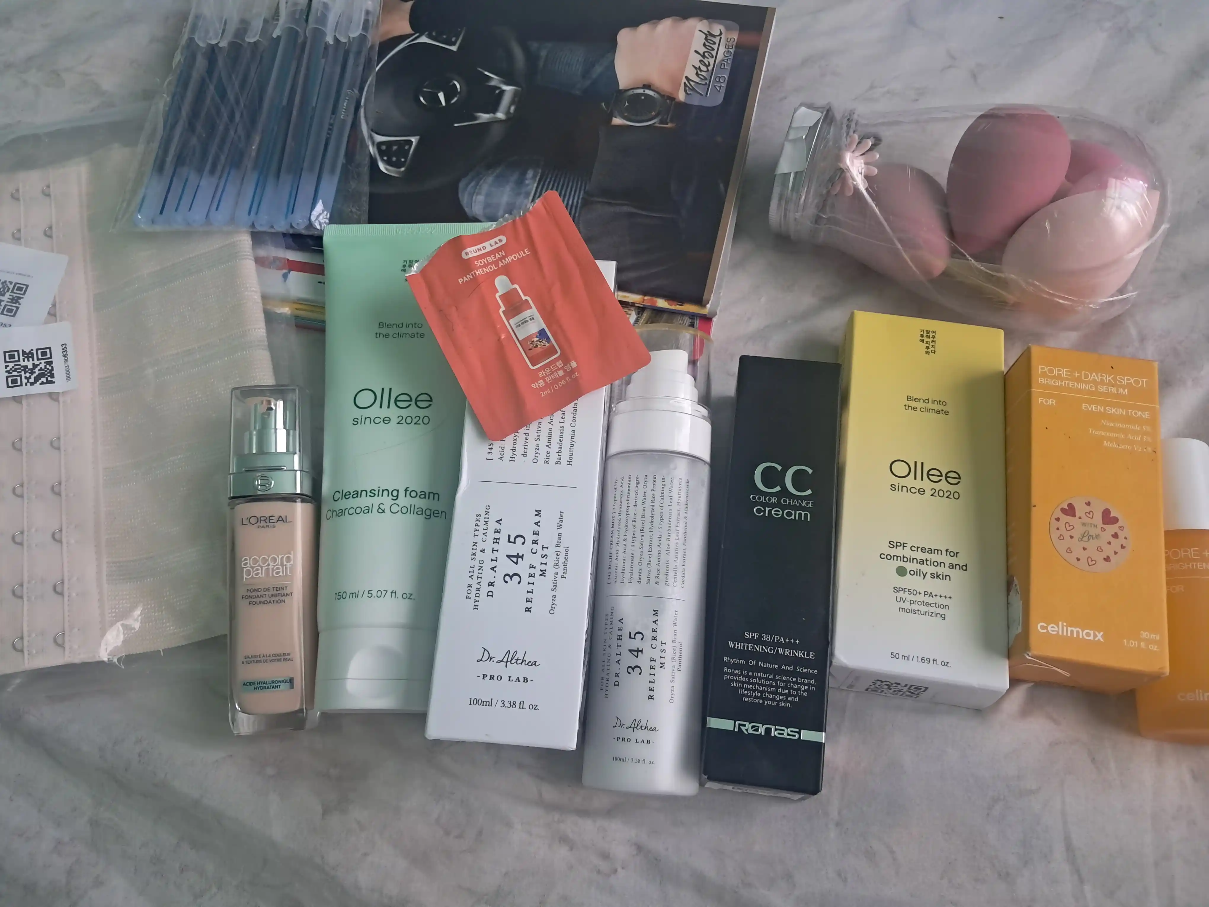 Кремовый спрей мист для лица Dr Althea 345 Relief Cream mist, рис и пантенол, успокаивающий