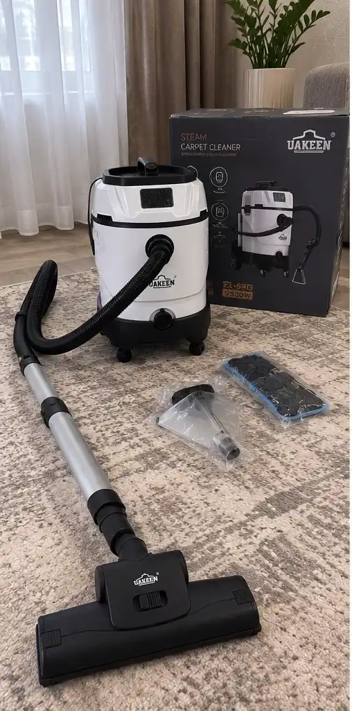 Моющий пылесос Uakeen ZL-942 Steam CarpetCleaner с аквафильтром для сухой и влажной уборки