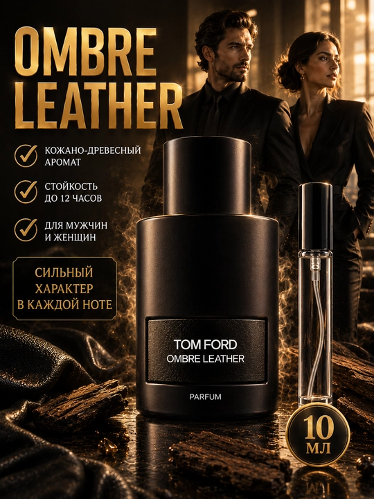 Духи OMBRE LEATHER, Tom Ford, стойкий парфюм для мужчин и женщин, пробники - 