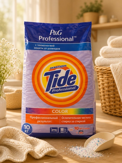 Tide color kir yuvish kukuni, universal, 10 kg - 