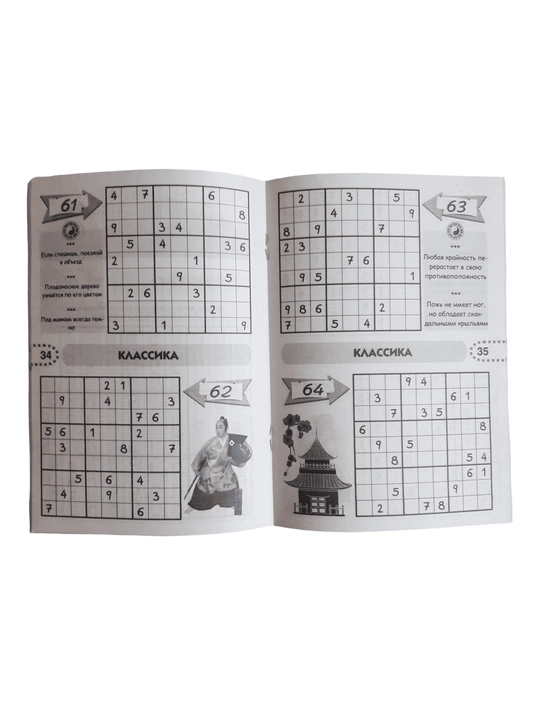 "Murakkab sudoku" mini-jurnali - tajribalilar uchun yuqori darajadagi sudoku