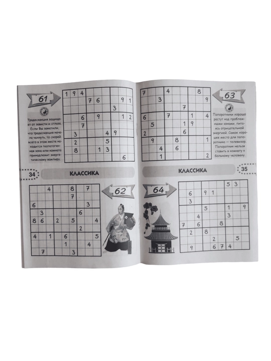 "Murakkab sudoku" mini-jurnali - tajribalilar uchun yuqori darajadagi sudoku