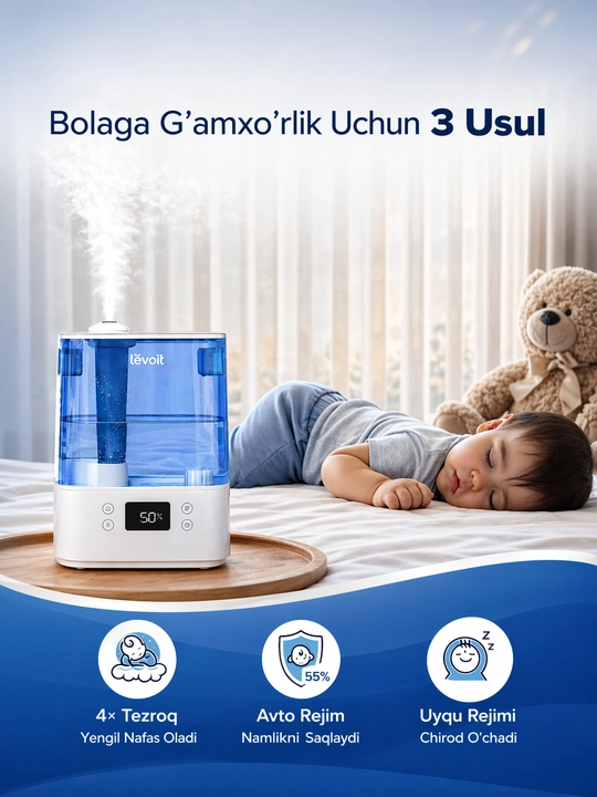 LEVOIT Classic 300S aqlli ultratovushli havo namlagich