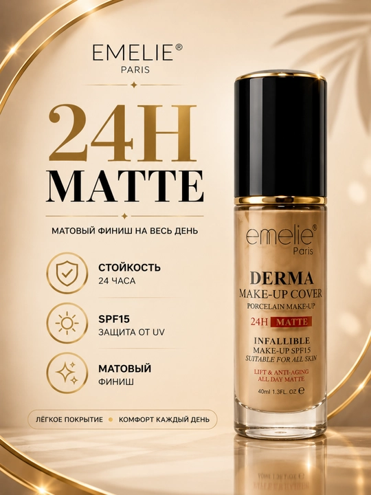 Emelie Paris Derma Make-Up Cover — тональный крем с SPF15
