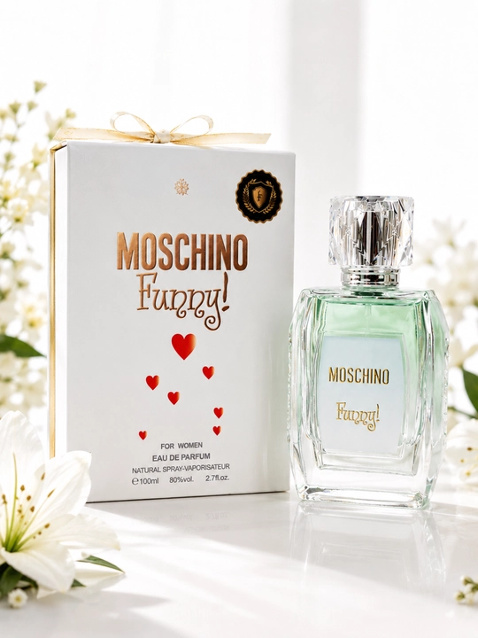 Moschino Funny ayollar parfyum suvi 100 ml EDP, kundalik nafis gulli mevali ifor