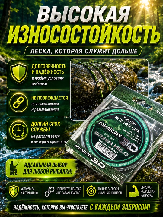 Baliq ovlash uchun monofilament leskalar — mustahkam va chidamli baliqchilik ipi