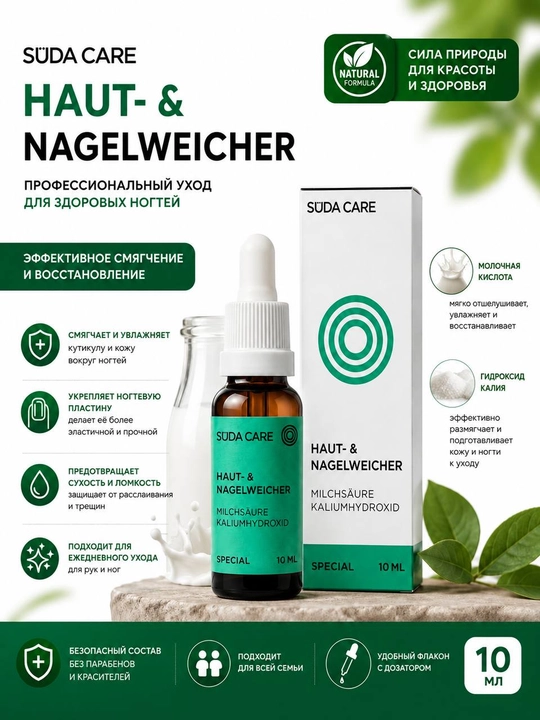 Размягчающее средство Haut-аnd Nagelweicher, для ногтевых пластин, 10 мл - 