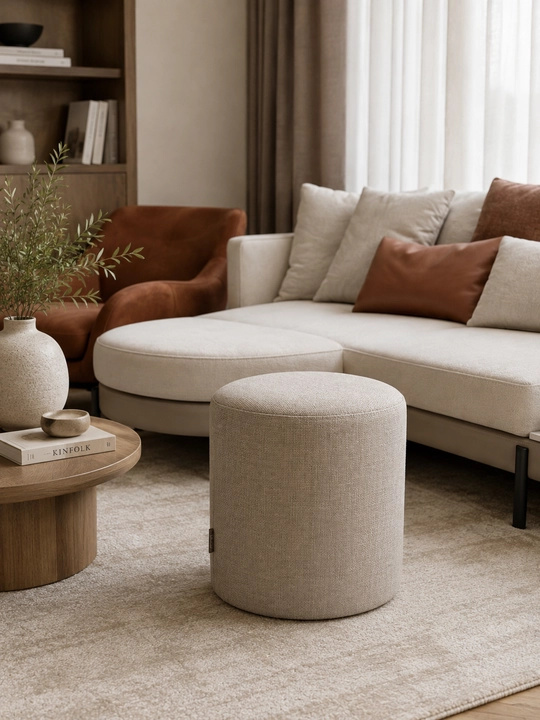 Пуф Beige от My Sofa — подарок, который добавит уюта