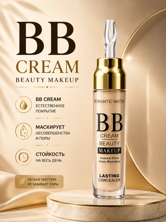 Bb-крем beauty makeup romantic matte - 
