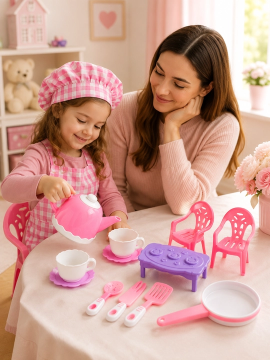 Детский игровой набор кухонной посуды в чемодане Kitchen Set