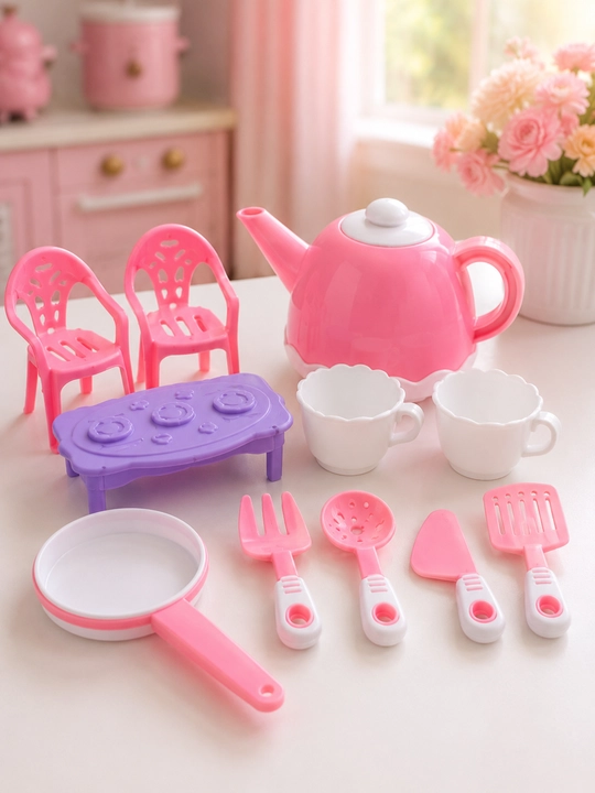 Детский игровой набор кухонной посуды в чемодане Kitchen Set