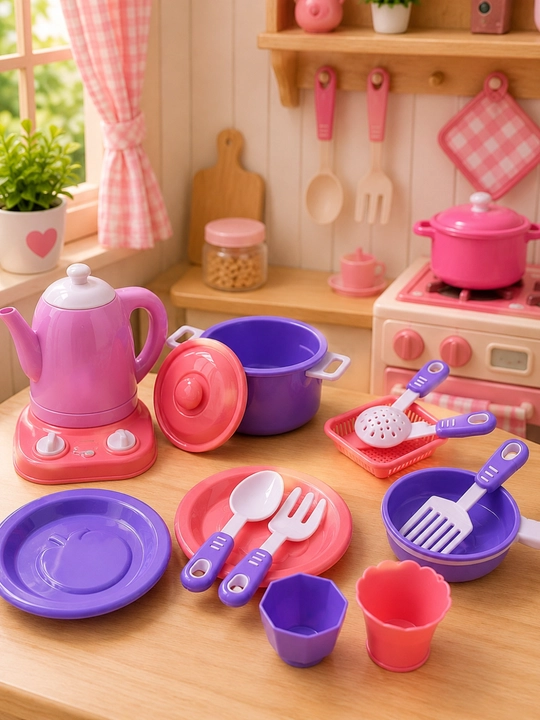 Детский игровой набор кухонной посуды в чемодане Kitchen Set