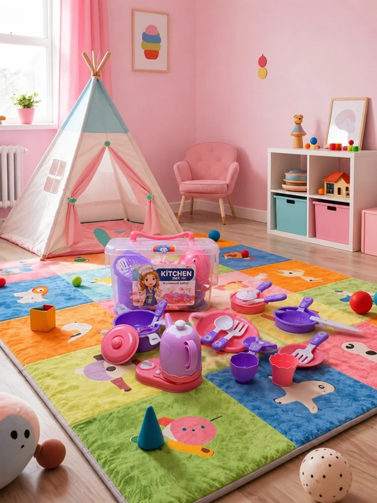 Детский игровой набор кухонной посуды в чемодане Kitchen Set