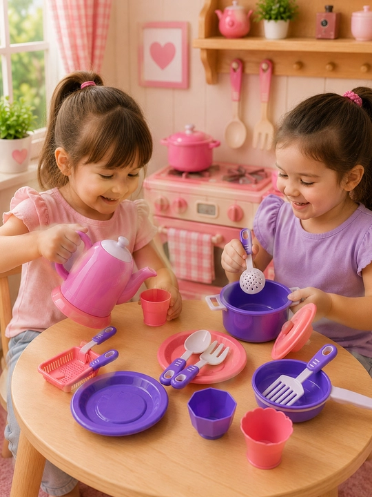 Детский игровой набор кухонной посуды в чемодане Kitchen Set