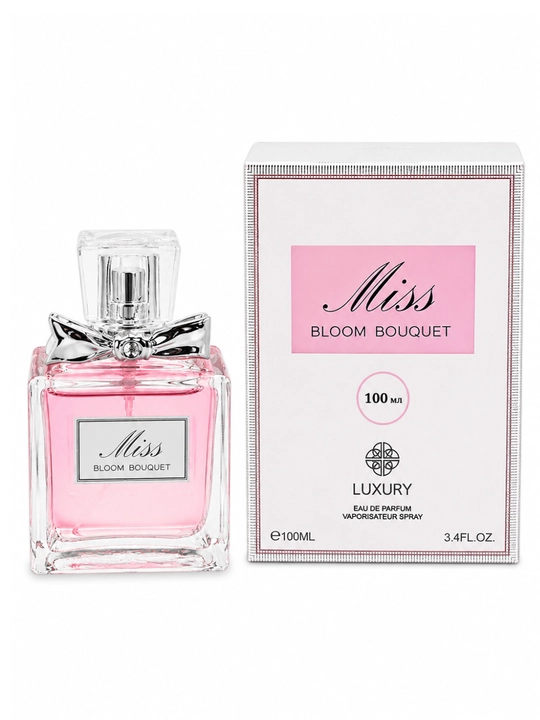 Ayollar uchun atir Miss Bloom Bouquet, gul iforli Eau de Parfum, 100 ml