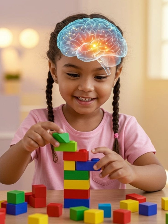 BRICKS konstruktor kubiklari saqlash chelagi bilan, bolalar uchun lego
