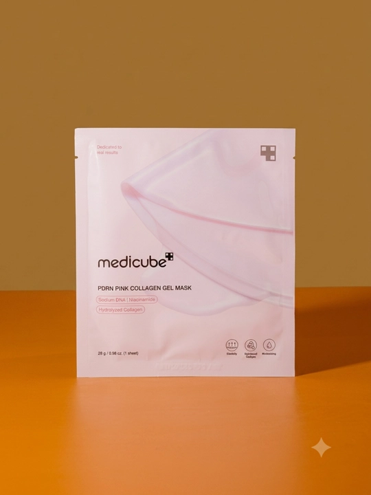 Medicube PDRN маска, коллагеновая маска, увлажнение, сияние, упругость кожи - 