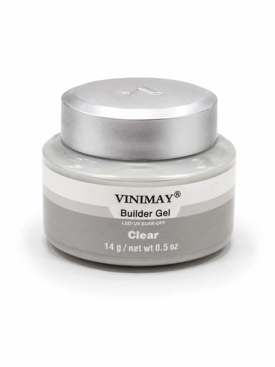 VINIMAY Builder Gel Clear shaffof modellashtiruvchi tirnoq uzaytirish geli, 14 g