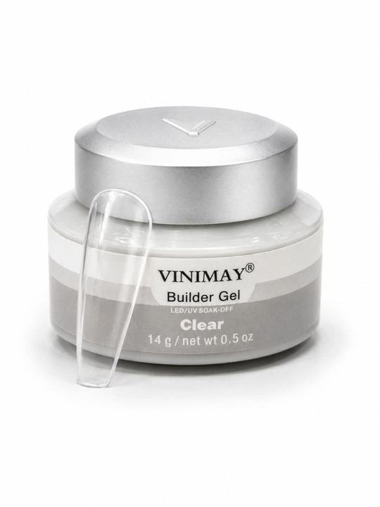 VINIMAY Builder Gel Clear shaffof modellashtiruvchi tirnoq uzaytirish geli, 14 g