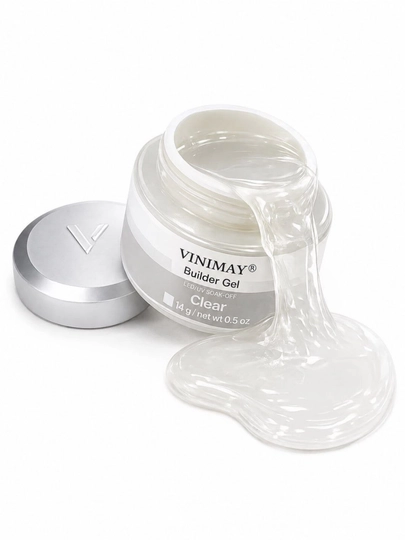 VINIMAY Builder Gel Clear shaffof modellashtiruvchi tirnoq uzaytirish geli, 14 g