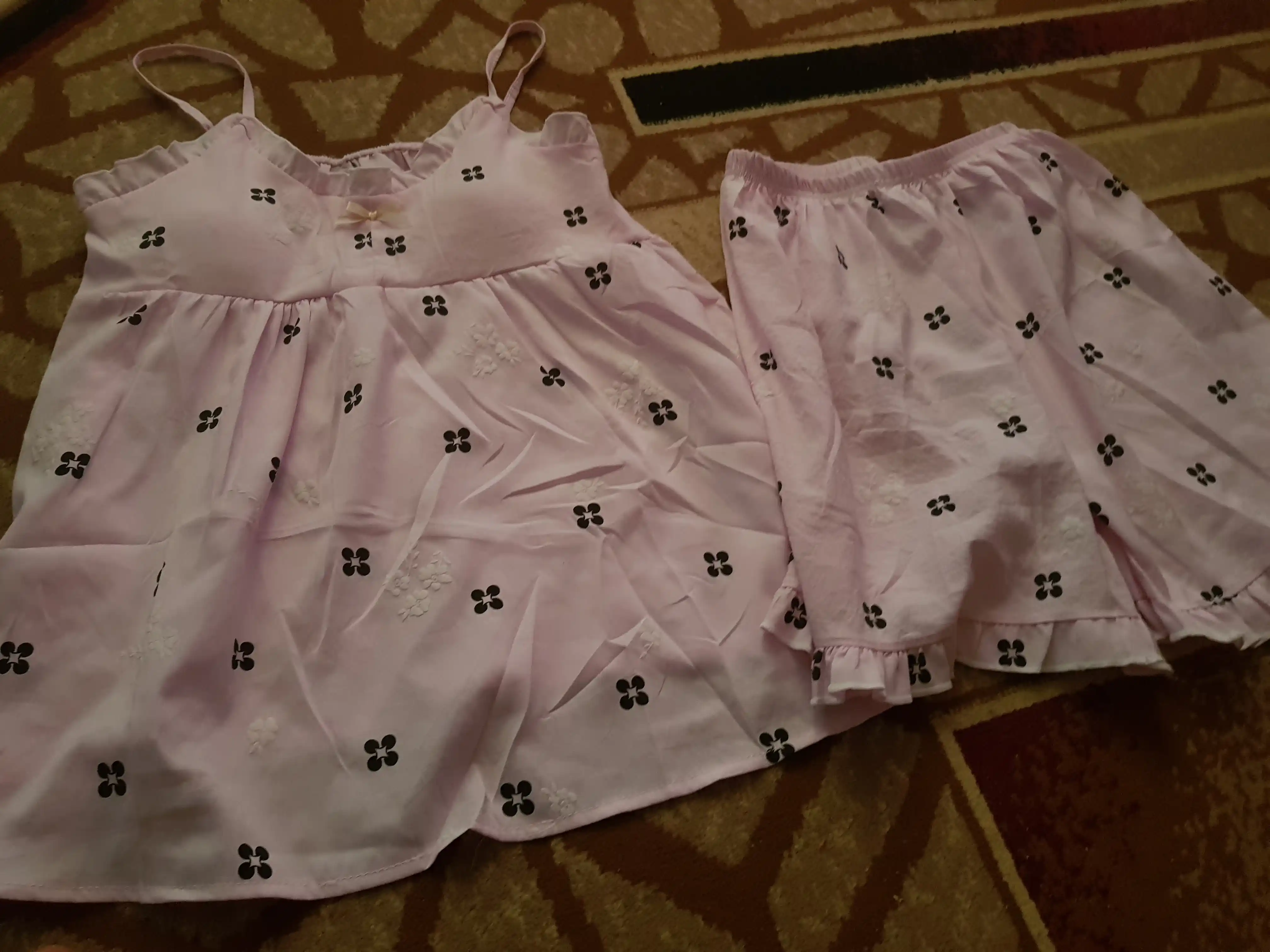 Pijama ayollar uchun, ayollar uy kiyimi to'plami, top+shortik 100% paxta