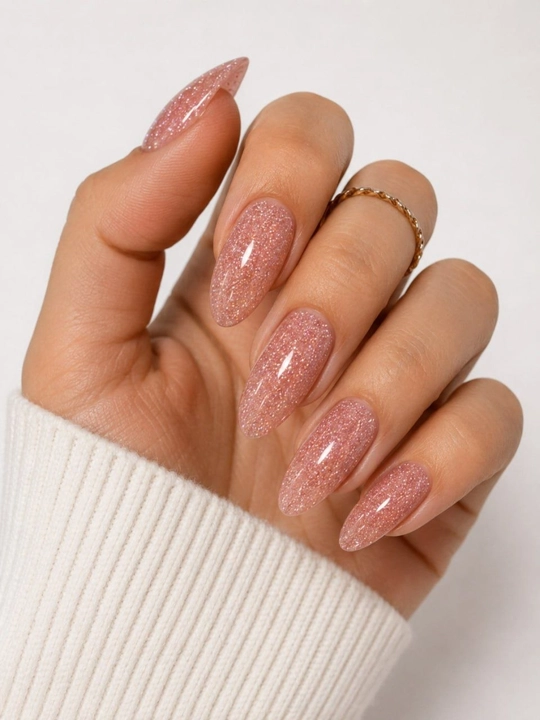 VINIMAY Builder Gel Shiny Ballerina tirnoq uzaytirish geli, pushti shimmer, 14 g