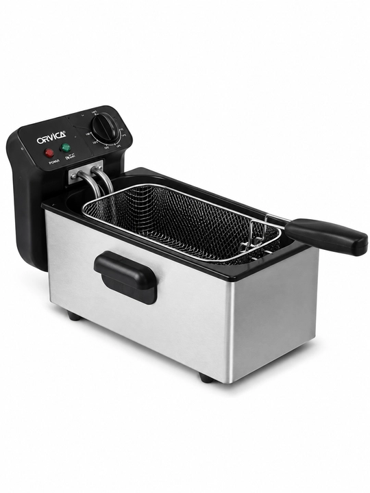 Elektr frityurnitsa ORVICA ORM-8821, 4L, 2000W, zanglamaydigan po‘lat korpusli