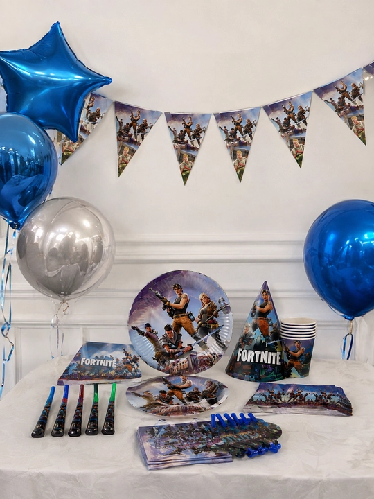 Lady Bug, LOL, Fortnite, Sonic, bayram uchun bir martalik idish-tovoqlar to‘plami