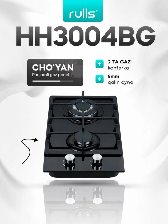 Газовых варочных панелей Rulls HH60E14SS / HH3004BG / HH3004BM