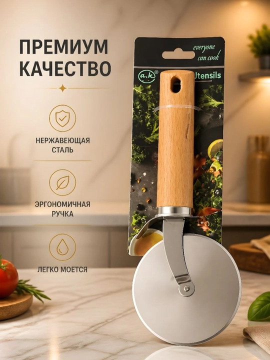 Нож для пиццы и теста, пиццерезка пицарез нож для пицы пицорез - 