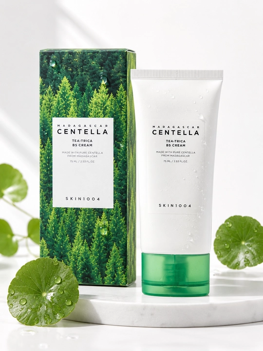 SKIN1004 Tea-Trica B5 Cream 75 мл, крем для проблемной кожи - 