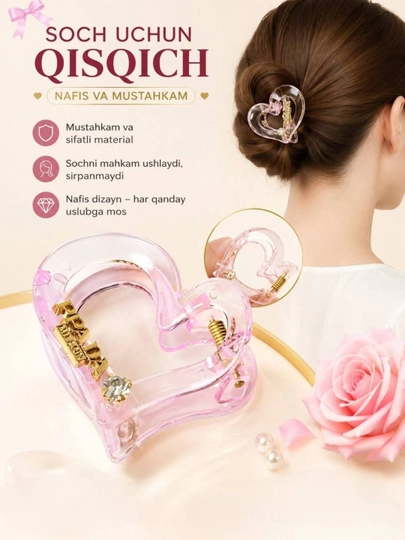 Soch uchun qisqichbaqa, qisqichbaqa qizlar uchun to‘g‘nog‘ich, ayollar uchun - 