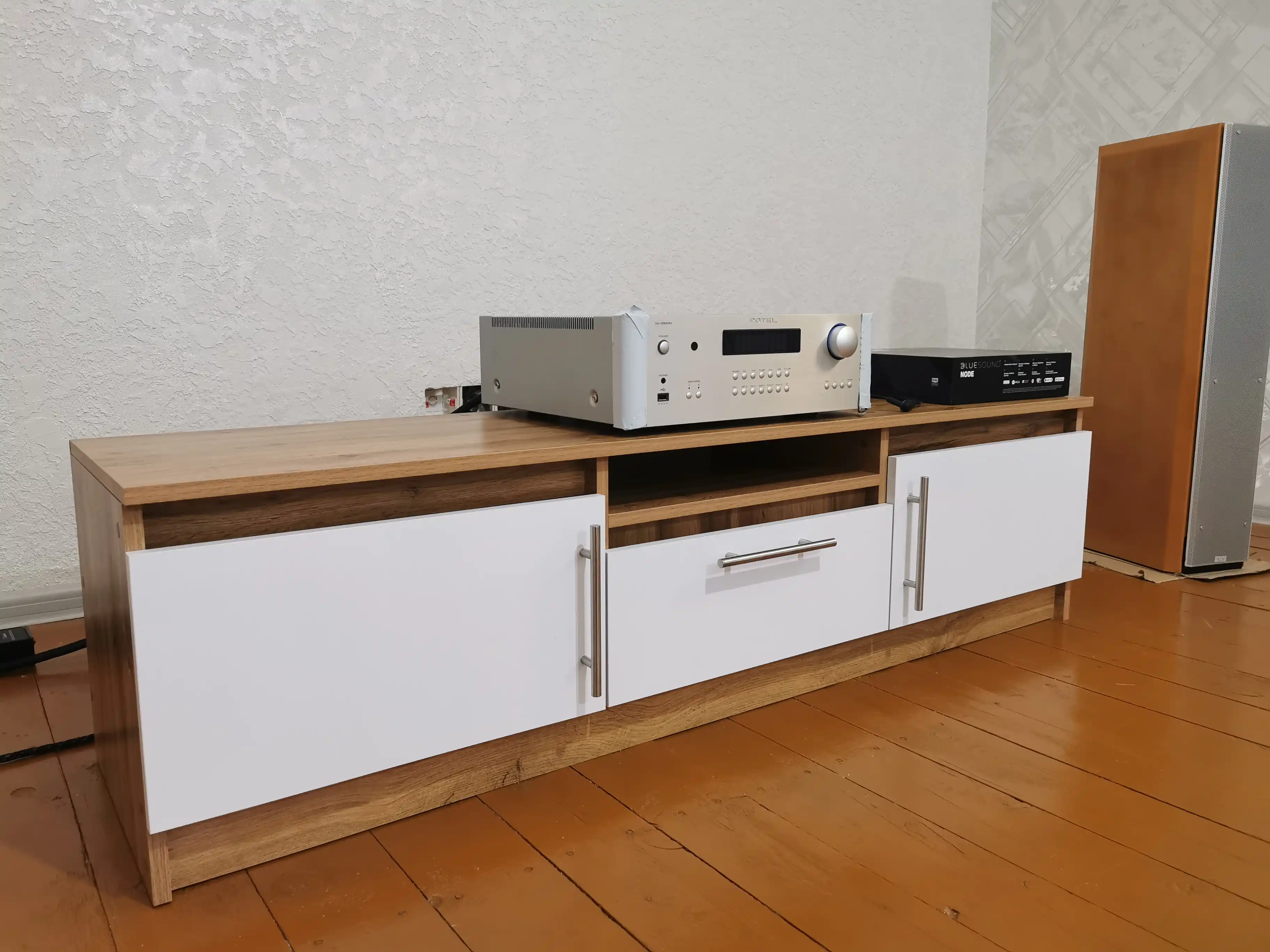 ТВ-тумба ALBAS, подставка под телевизор в гостиную, 150х40х40 см