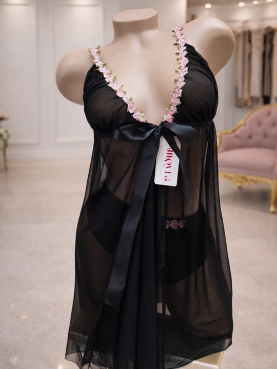 Stringli penyuar, 2 tasi 1 da, ayollar uchun, tungi ko‘ylak, ichki kiyim to‘plami. Razmer42-46