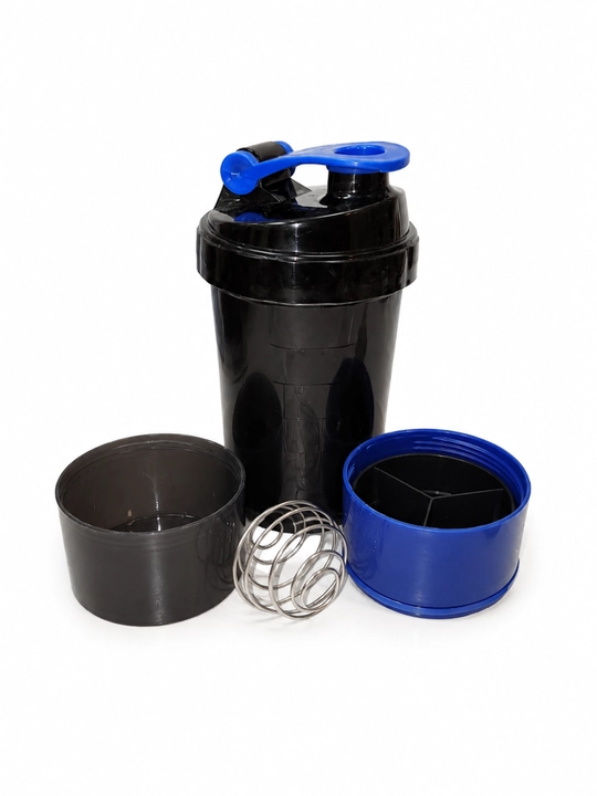 600 ml Sheyker  Protein va Sport Ichimliklari uchun Shaker  Qo'shimcha Konteynerli
