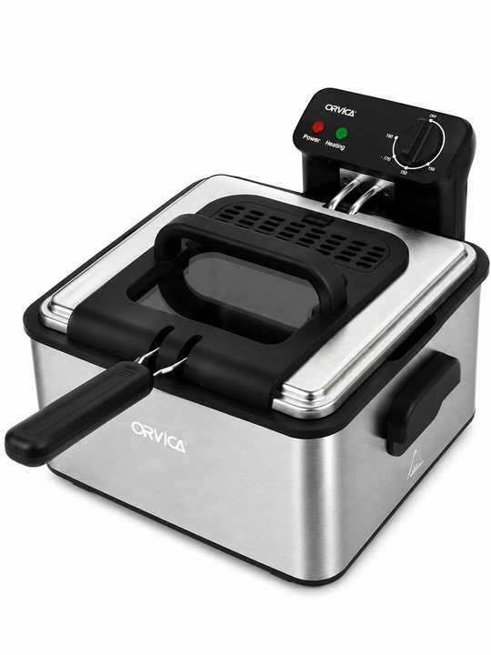 Электрическая фритюрница ORVICA ORM-8860, 6 л, 2400 Вт, корпус из нержавеющей стали
