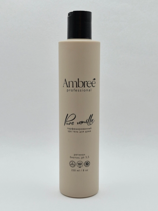 Ambree Professional Pure Vanilla parfyumlangan SPA dush geli, retinol va biotin bilan