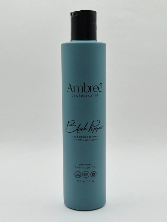 Ambree Professional Black Pepper parfyumlangan namlantiruvchi SPA dush geli, retinol