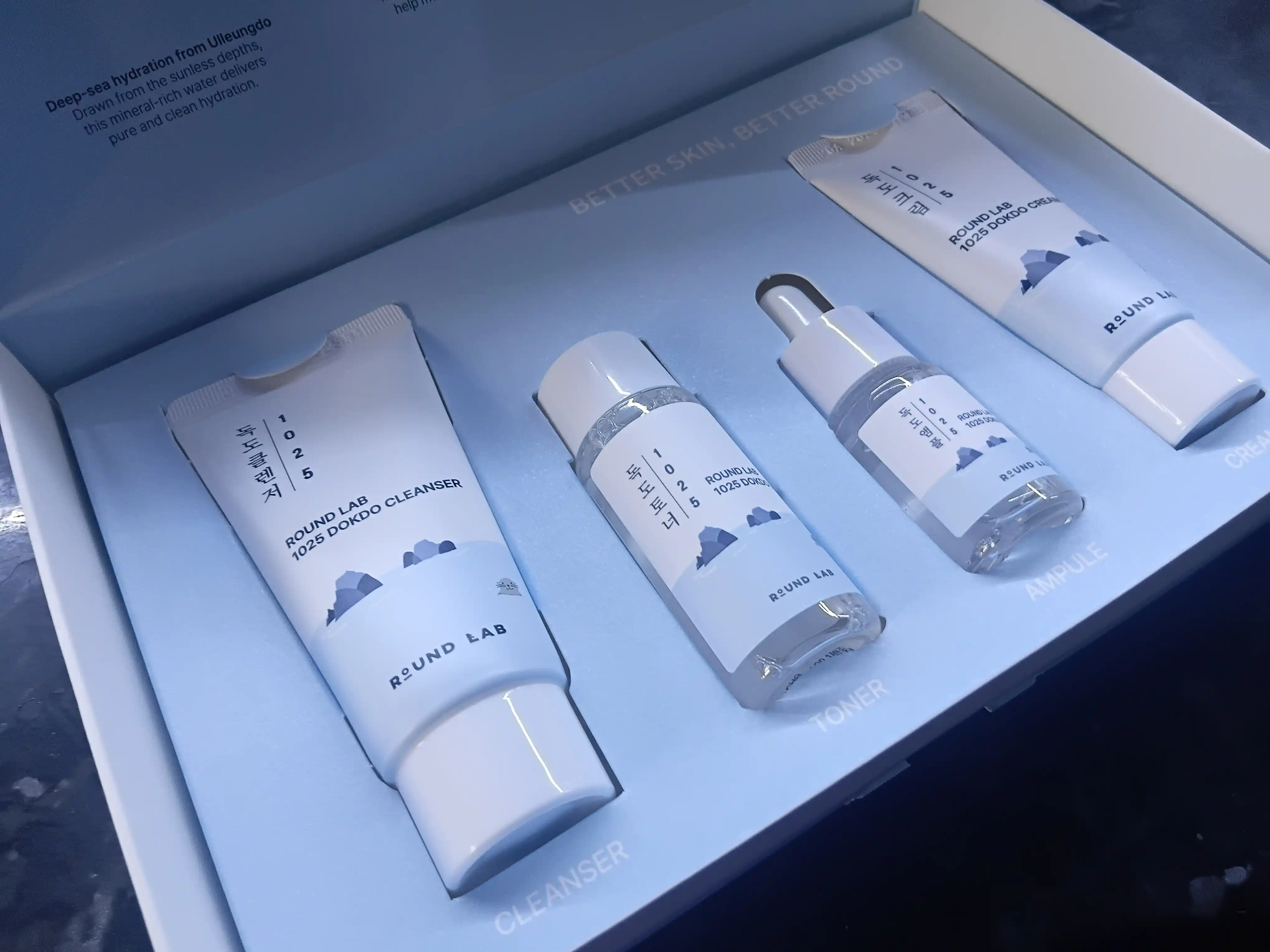 Набор уходовых средств, с морской водой Round Lab 1025 Dokdo Trial Kit