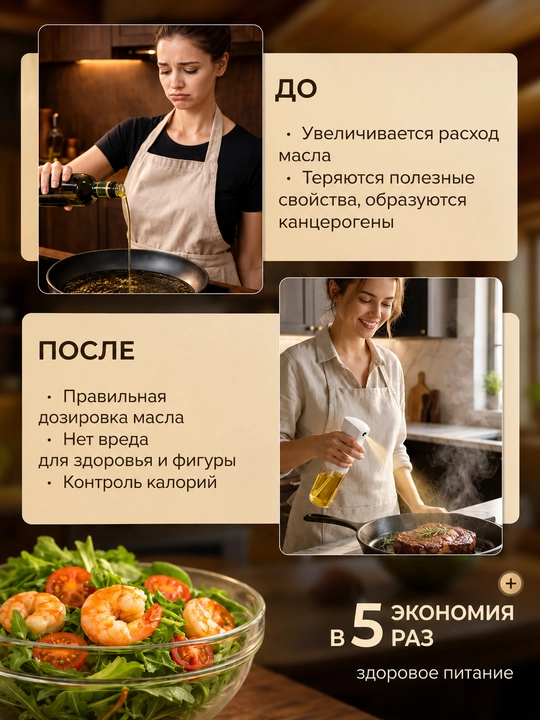 Распылитель для масла, дозатор для масла, бутылка-спрей стеклянная