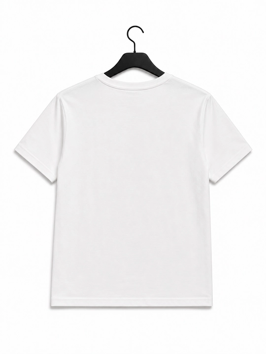 Premium paxta futbolkasi, Oversize, oq, 3XL, viskoza bilan paxtadan tayyorlangan