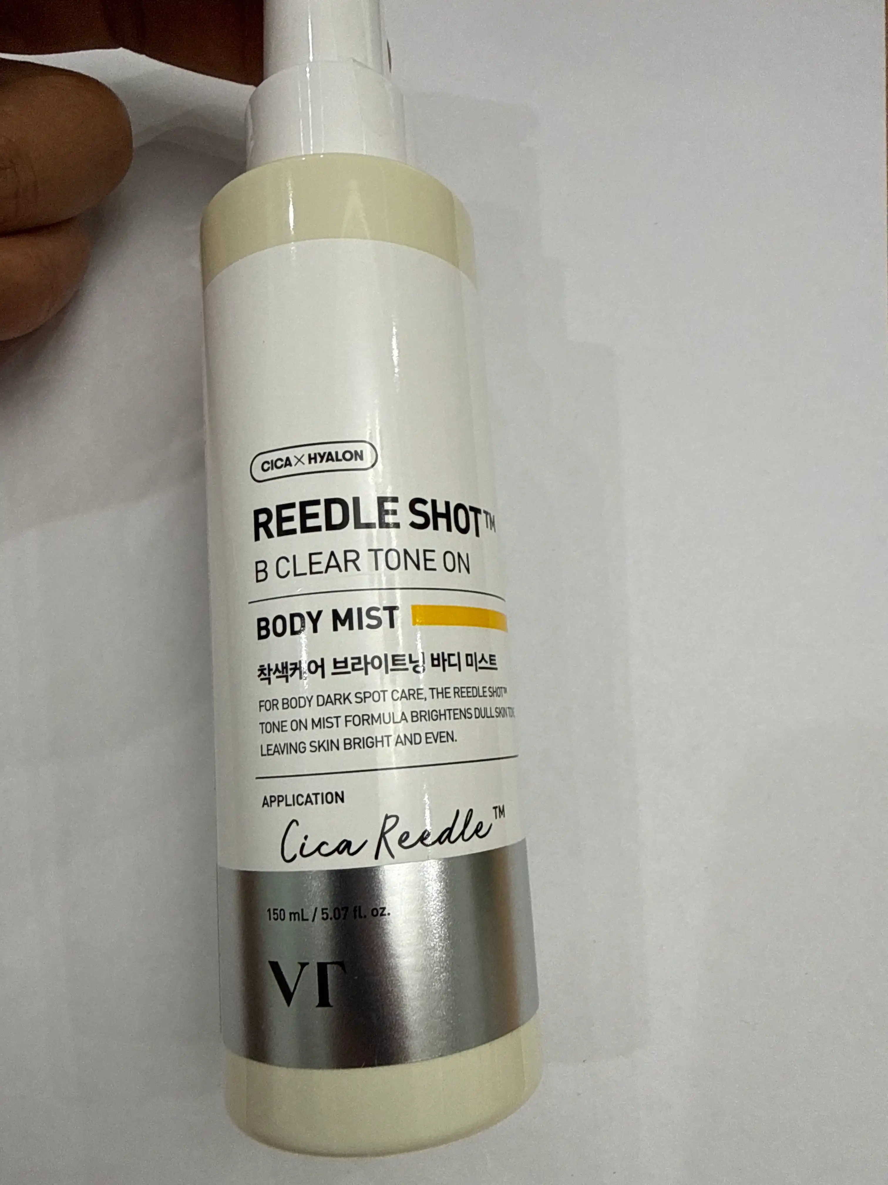 VT Reedle Shot B Clear Tone On Body Mist:отбеливание,морщины,Витамин C,мист для тела,150мл