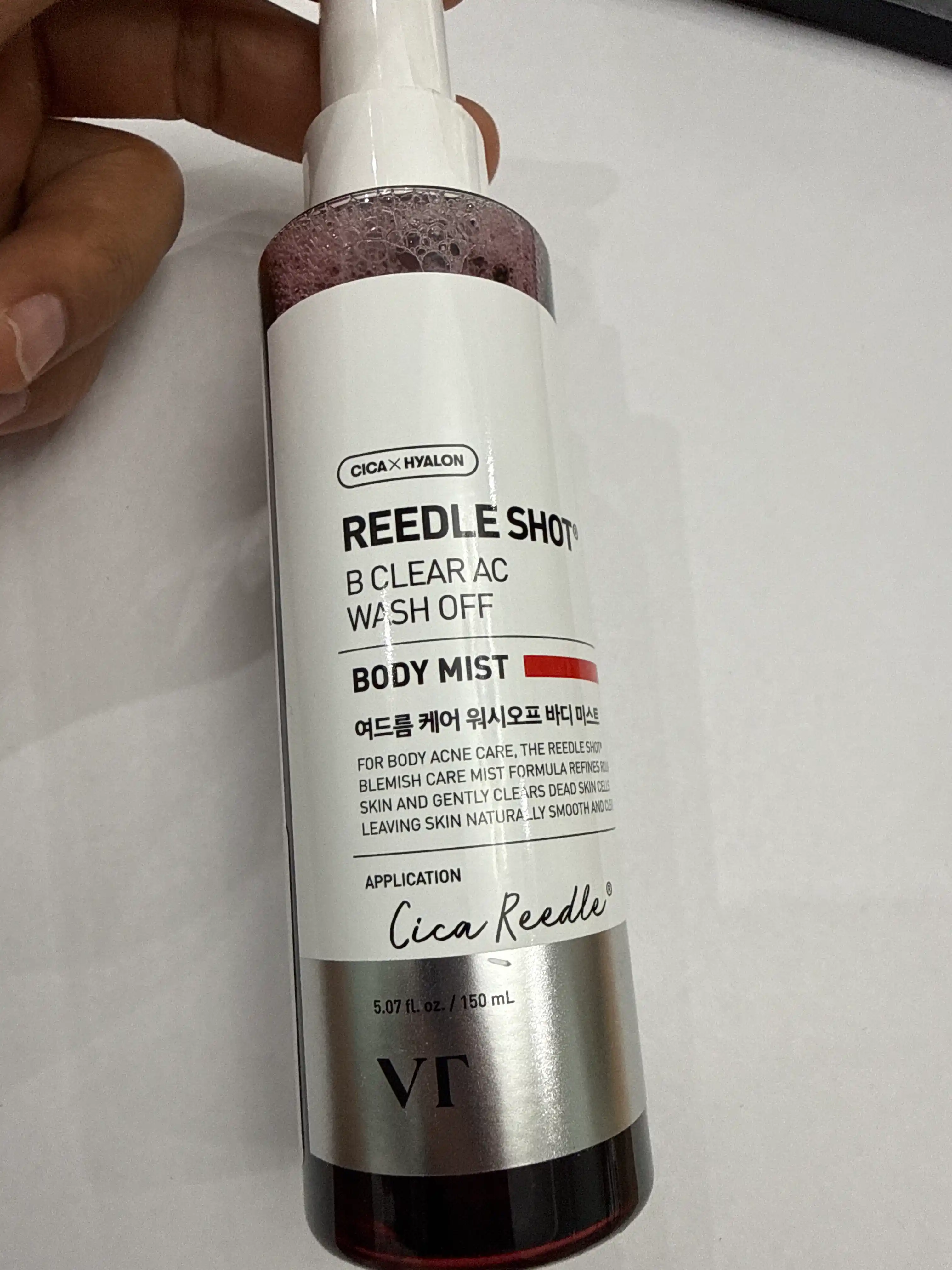 Спрей от прыщей и акне на спине и груди VT Reedle Shot B-Clear AC, 150 мл